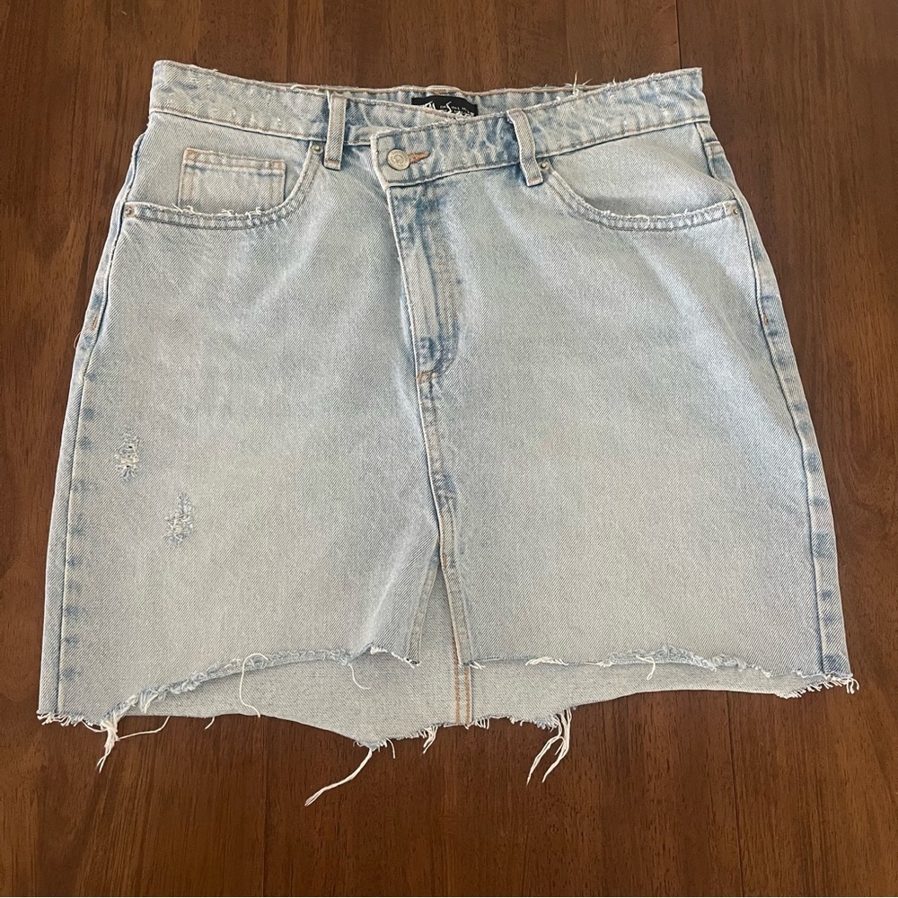 💞 Zara Asymmetrical Denim Skirt